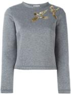 Red Valentino Sequin Bird Detail Sweatshirt