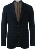 Boglioli Two-button Blazer, Men's, Size: 48, Blue, Virgin Wool/polyamide/acetate/cupro