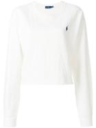 Polo Ralph Lauren Embroidered Logo Sweatshirt - White