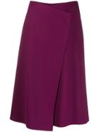 Escada Wrap Front Skirt - Purple