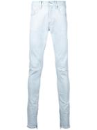 Monkey Time - Distressed Skinny Jeans - Men - Cotton/spandex/elastane - M, Blue, Cotton/spandex/elastane