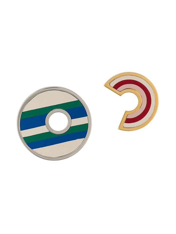 Marni Circle & Arch Pins - Blue