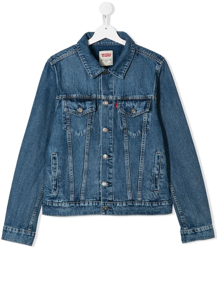 Levi's Kids Classic Fitted Denim Jacket - Blue