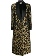 Temperley London Josie Leopard-jacquard Coat - Black