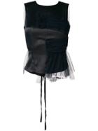 Act N&deg;1 Tulle Back Top - Black