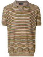 Roberto Collina Striped Polo Shirt - Multicolour