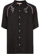 Vivienne Westwood Anglomania Short-sleeve Embroidered Shirt - Black