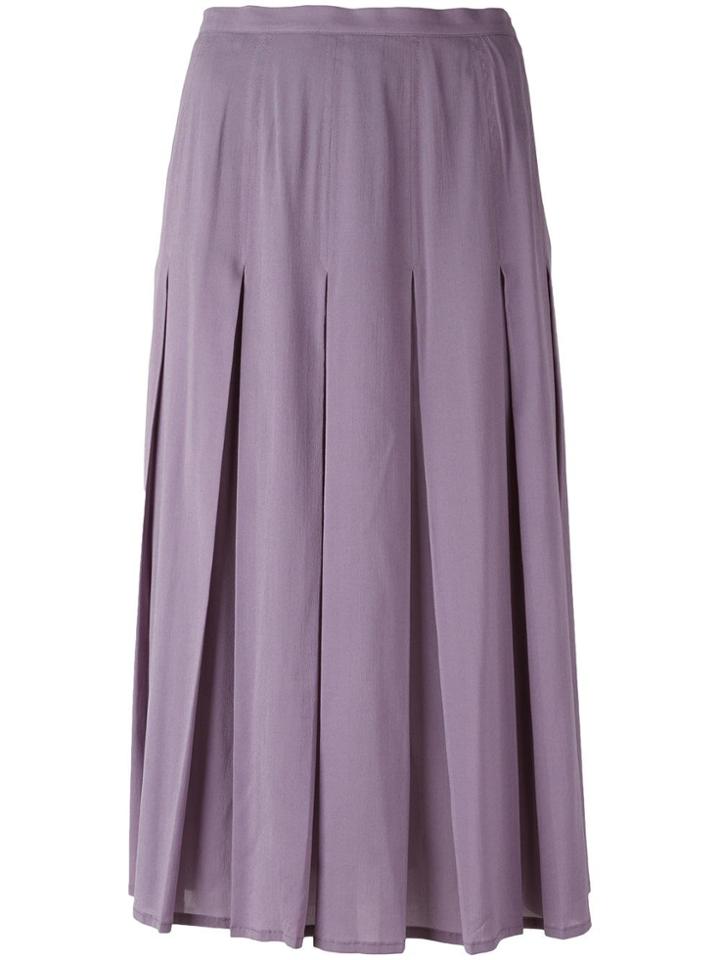 Dolce & Gabbana Vintage Pleated Skirt - Pink & Purple