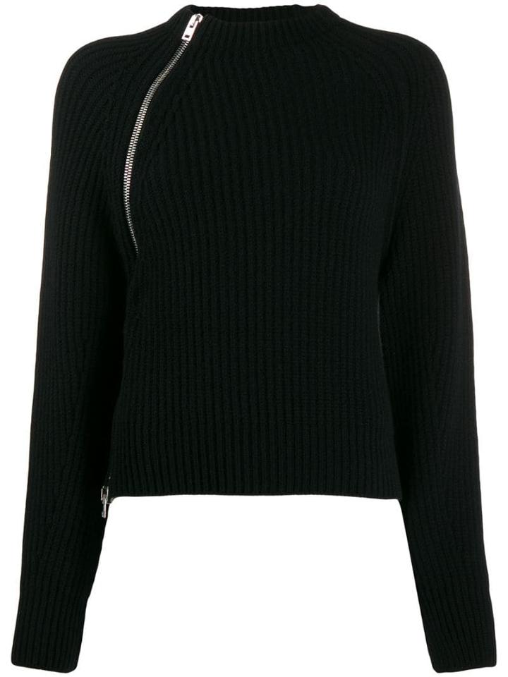 Mrz Side Zip Detail Sweater - Black