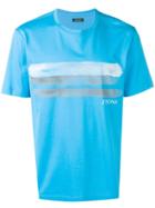 Z Zegna Printed T-shirt - Blue