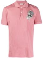 Alexander Mcqueen Graphic-print Polo Shirt - Pink