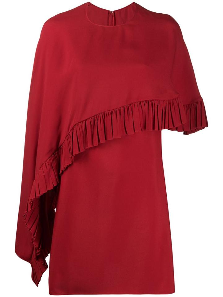 Valentino Draped Mini Dress - Red