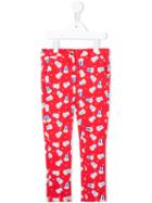 Little Marc Jacobs - Popcorn Print Trousers - Kids - Cotton/spandex/elastane - 8 Yrs, Red