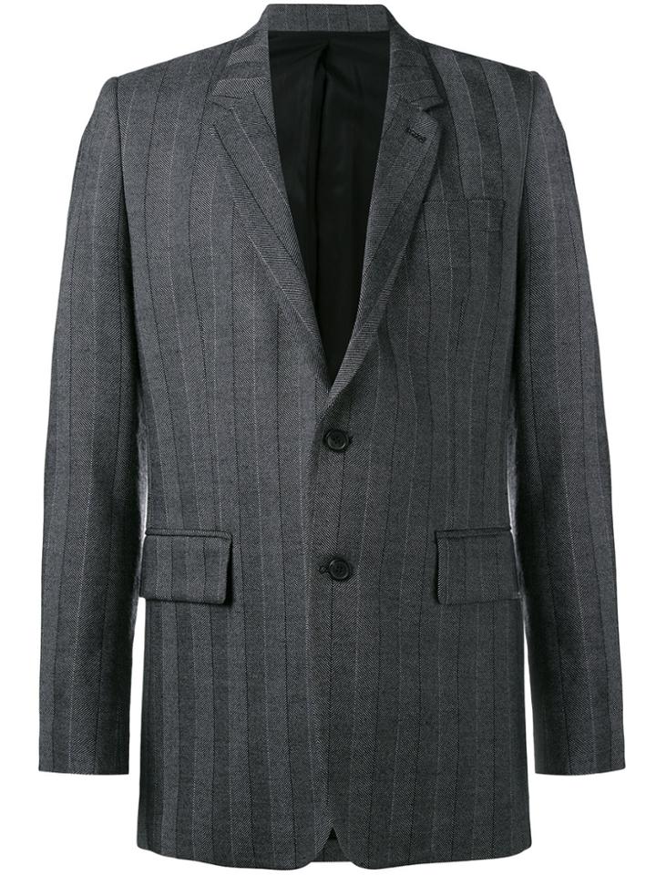 Ami Alexandre Mattiussi Two Button Long Jacket - Grey