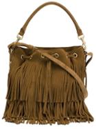Saint Laurent Medium Emmanuelle Bucket Bag, Women's, Brown, Suede