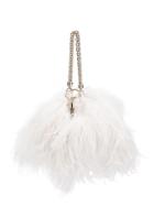 Jimmy Choo Callie Feather Bag - White