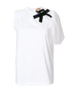 No21 Asymmetric Sleeve T-shirt - White