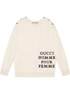 Gucci Cotton Sweatshirt With Patch - White