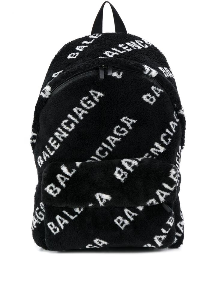 Balenciaga Everyday Logo-print Backpack - Black