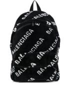 Balenciaga Everyday Logo-print Backpack - Black