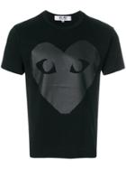 Comme Des Garçons Play Graphic Print T-shirt - Black