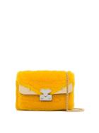 Fendi Bag Bugs Lamb-fur Shoulder Bag - Yellow