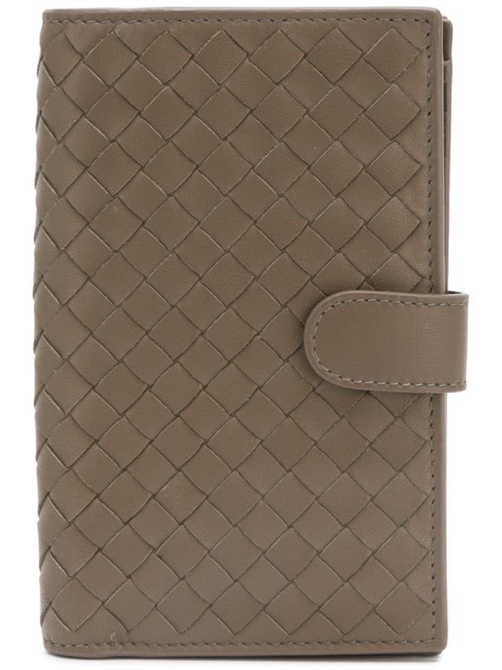 Bottega Veneta Intrecciato Wallet - Grey