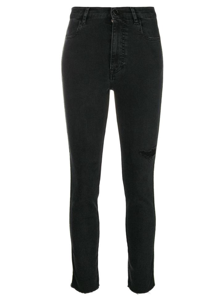 Pt05 Skinny Distressed Jeans - Black