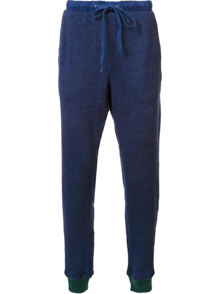 Goodlife Cuffed Tapered Trousers, Men's, Size: Large, Blue, Cotton/polyester/rayon