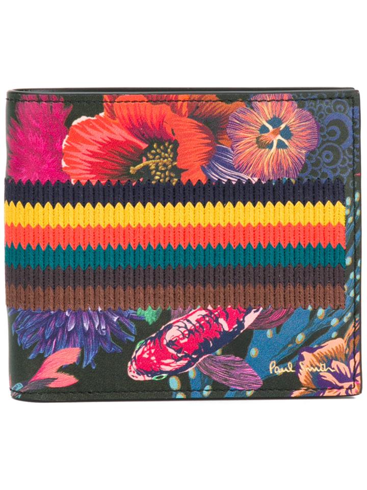 Paul Smith Woven Detail Wallet - Multicolour