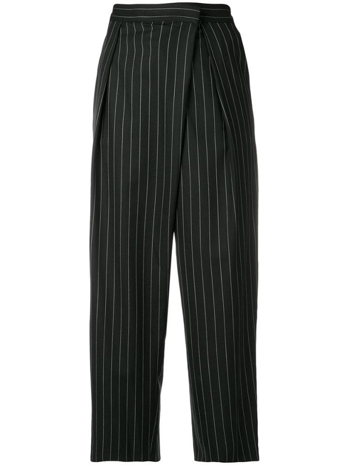 Juun.j Pinstriped Culottes - Black