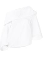 Rosie Assoulin Off-shoulder Blouse, Women's, Size: Medium, White, Cotton