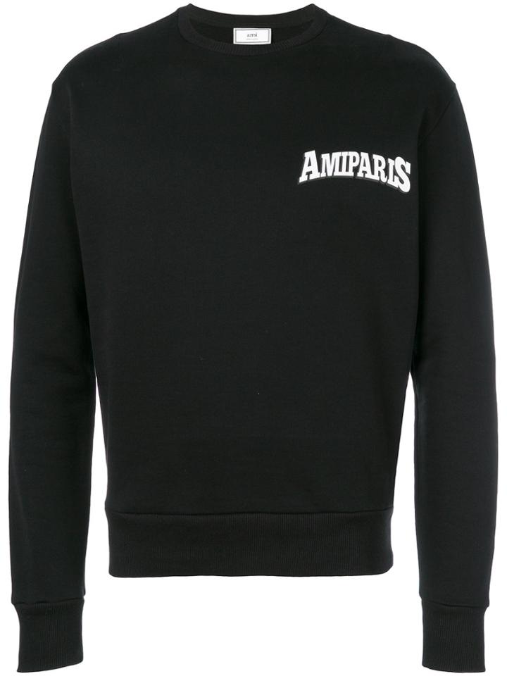 Ami Alexandre Mattiussi Ami Paris Print Sweatshirt - Black