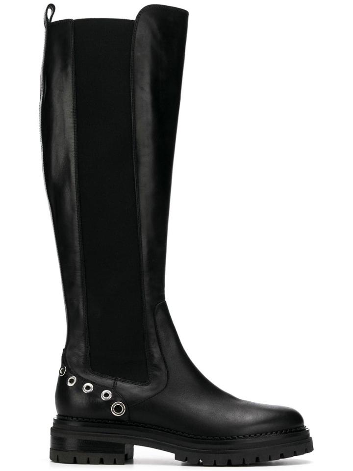 Sergio Rossi Knee High Boots - Black