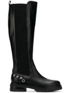 Sergio Rossi Knee High Boots - Black