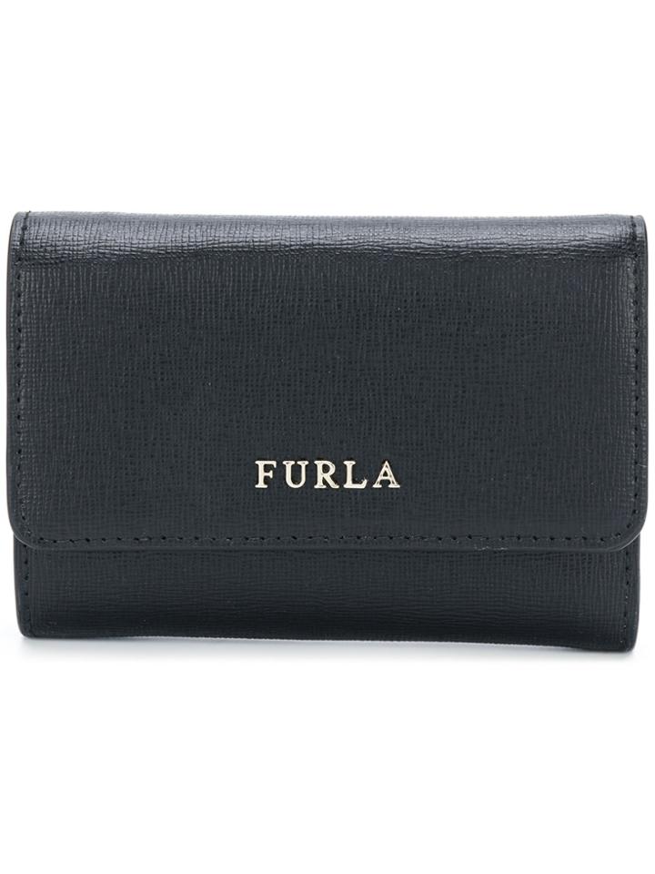 Furla Babylon Small Tri-fold Wallet - Black