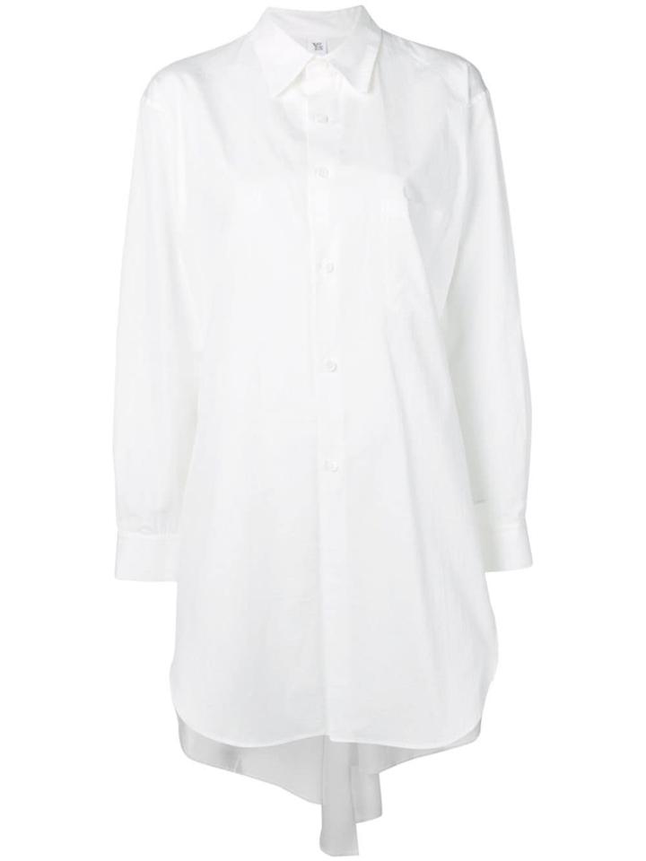 Y's Asymmetric Hem Shirt - White