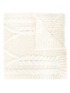 Moncler Knitted Scarf, Women's, Nude/neutrals, Wool/acrylic/alpaca