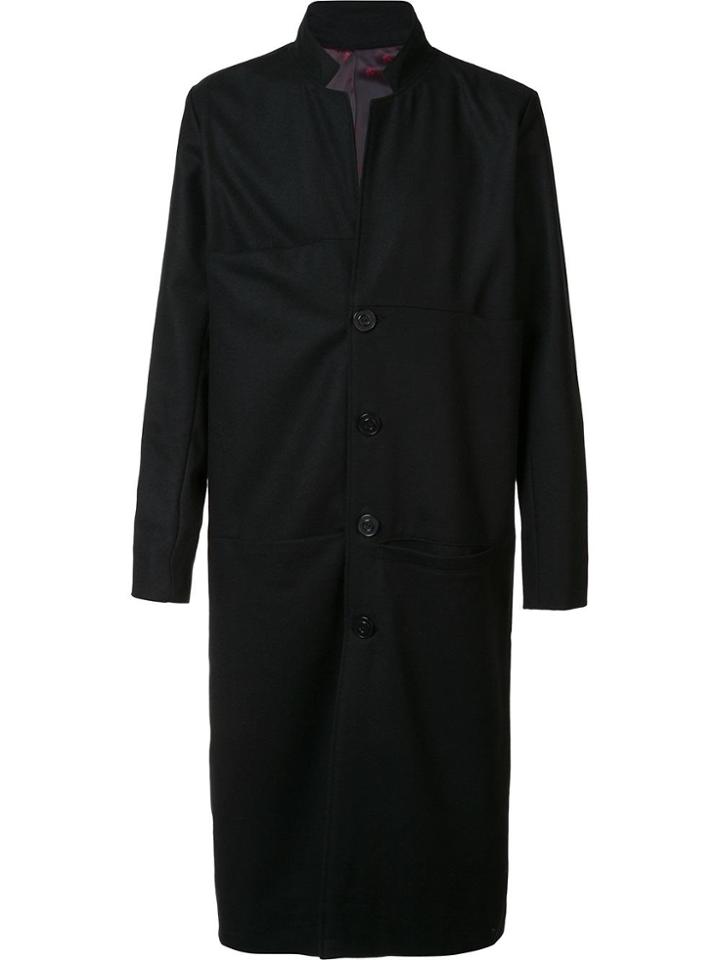 Black Fist Single Breasted Coat
