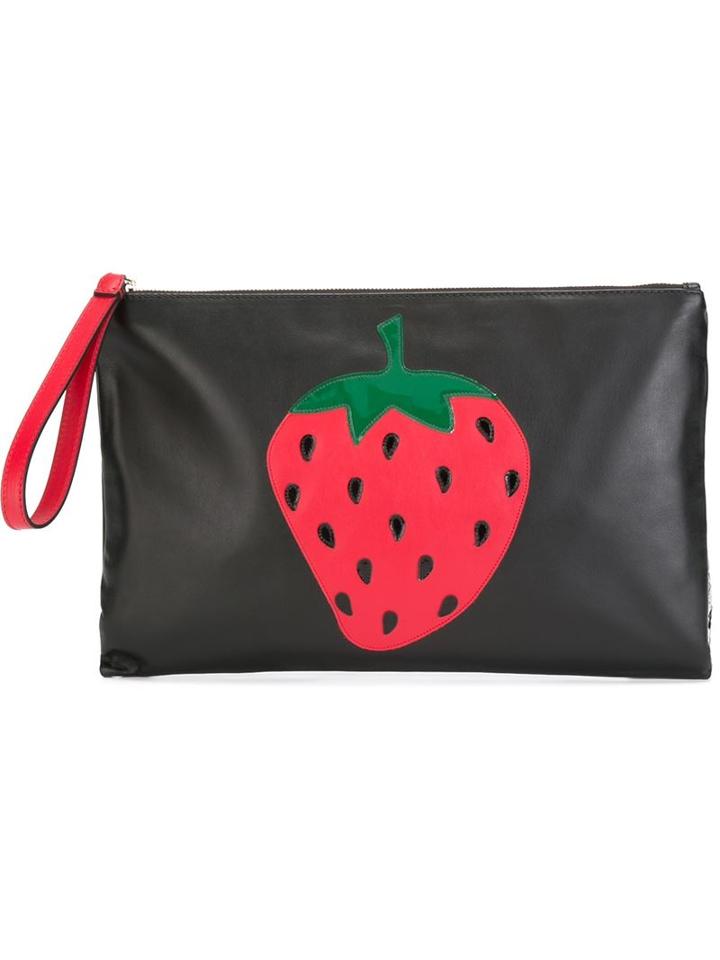 Red Valentino Strawberry Patch Clutch