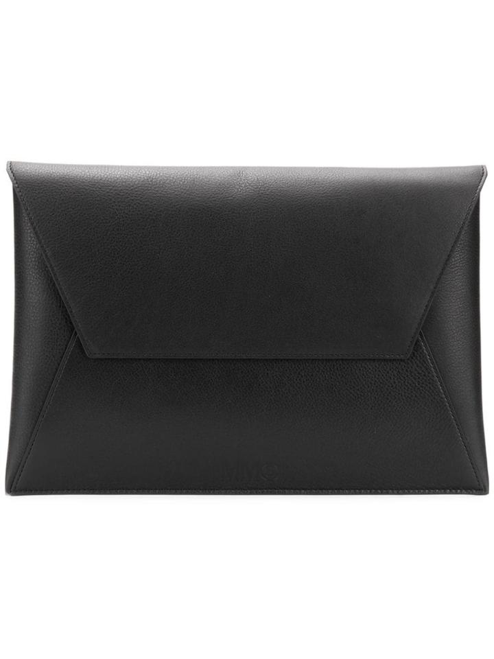 Mm6 Maison Margiela Envelope Clutch - Black