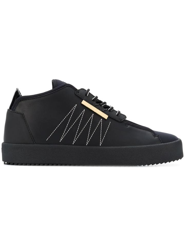Giuseppe Zanotti Design Flat Sole Sneakers - Black