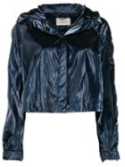 Dorothee Schumacher Cropped Metallic Jacket - Blue
