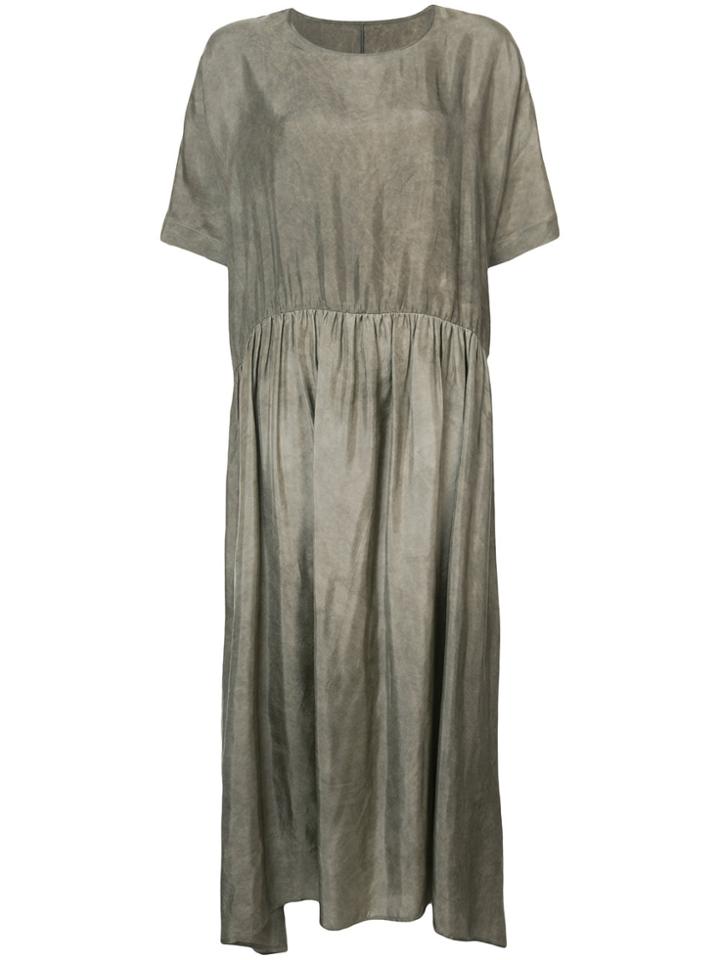 Uma Wang Short Sleeved Shift Dress - Grey