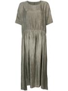 Uma Wang Short Sleeved Shift Dress - Grey
