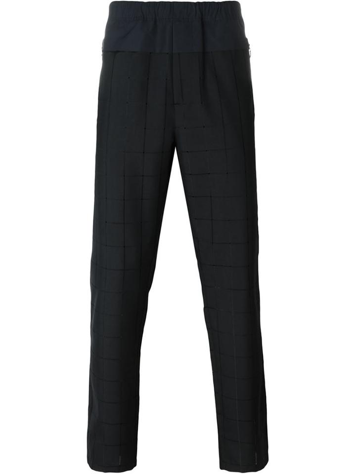 Oamc Grid Print Trousers