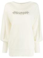 P.a.r.o.s.h. Embellished Sweater - White