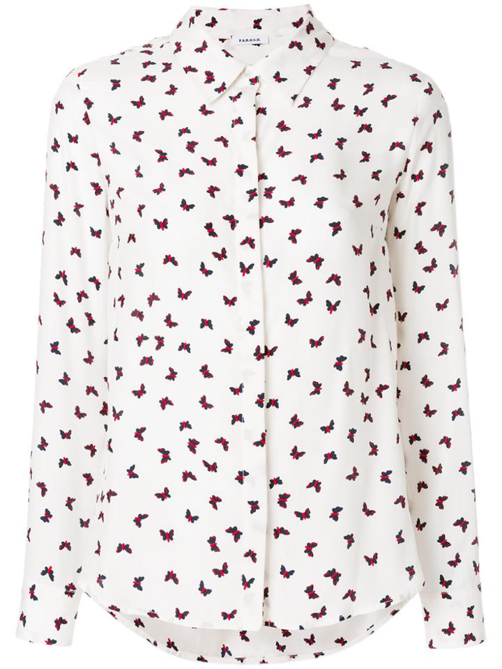 P.a.r.o.s.h. Print Long-sleeve Shirt - White