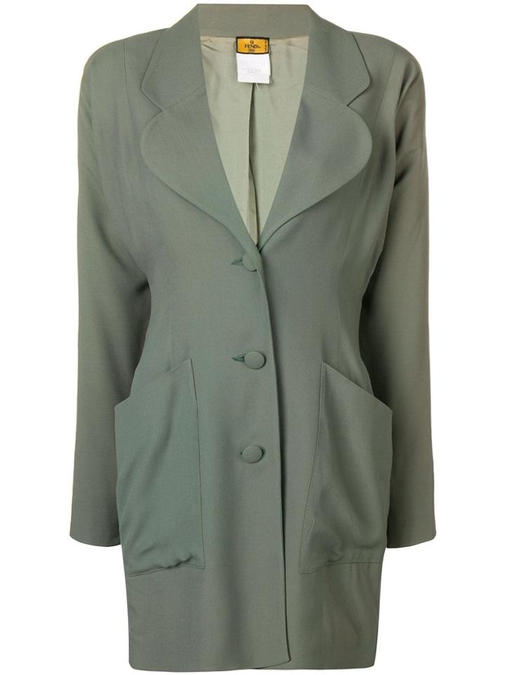 Fendi Vintage Blazer Dress - Green
