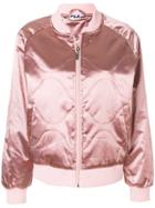 Fila Quilted Bomber Jacket - Pink & Purple